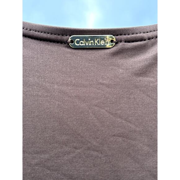 Calvin Klein Brown Swimsuit Sz 10 - Picture 5 of 8